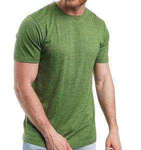 Camiseta de Verano para Hombre, Estilo Urbano, Fresca y Cómoda, 100% Lana Merino, Manga Corta, Cuello Redondo, Transpirable - Product Image 2