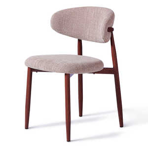 Silla de Comedor de Madera de Teca Hecha a Mano de Primera Calidad con Tapicería, Diseño Moderno, Muebles de Exportación para Proyectos Hoteleros - Product Image 2