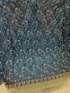 Tela de seda de lujo, material de diseñador para vestidos de noche, vestidos de fiesta, ropa étnica, textil de moda, suministro al por mayor premium, India - Product Image 3