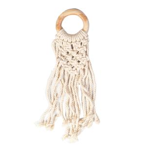 Anillo de tejido de macramé de aspecto lujoso, diseño moderno, aspecto creativo, Decoración de mesa, precio barato, el mejor soporte de tejido de acabado - Product Image 1