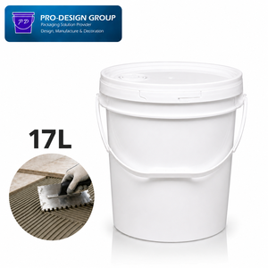 17L Plastic Glue <b>Bucket</b> <b>with</b> Spout <b>Lid</b> for Controlled Pouring, ISO 9001 Manufacturer - Product Image 1