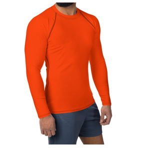 Wholesale OEM Manufacturer Sportswear <b>Men</b> Quick Dry Eco-Friendly <b>Swimming</b> <b>Top</b> Long Sleeve Compression Breathable Rash Guard - Product Image 4