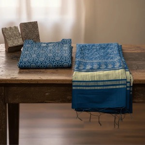 ชุดสูทผ้าฝ้ายผสมไหมพิมพ์ลายเนล จาล อาจราค ดีไซน์เนอร์แบรนด์ดัง ขายดี พร้อมผ้าคลุมไหล่ ชุดอินเดียสไตล์ดั้งเดิม มีจำหน่ายแล้ว - Product Image 4