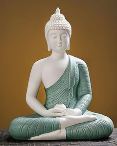 Statue de Bouddha en résine Art Déco, artisanat artistique, décoration d'intérieur pour anniversaire - Product Image 1