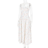 Robe longue d'été florale pour femmes, nouvelle collection, design tendance, vêtements pour femmes, robes maxi décontractées de haute qualité