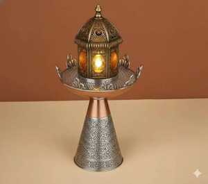 Quemador de incienso eléctrico de lujo con diseño de mármol, quemador de incienso árabe Oud, soporte de incienso de metal, decoración para el hogar con fragancia. - Product Image 5
