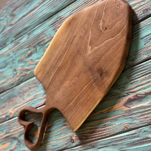 Planche à découper en bois avec poignée, forme rectangulaire, épaisseur 1,3 cm, compatible lave-vaisselle, non toxique - Product Image 1