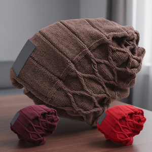 Gorro de Lana con Forro Polar, 100% Acrílico, Cálido, para Viajes al Aire Libre, Unisex, Otoño Invierno, Deportivo - Product Image 3