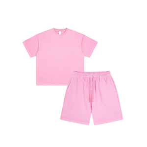 Ensembles de sport d'été pour hommes 2026 : T-shirt et short en polyester, ensemble deux pièces personnalisable avec logo, vente en gros de tenues de sport - Product Image 2