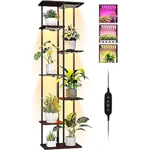 Budget-Friendly Pine Wood Tall <b>Planter</b> Rack with Five Shelves - Wholesale - Product Image 3
