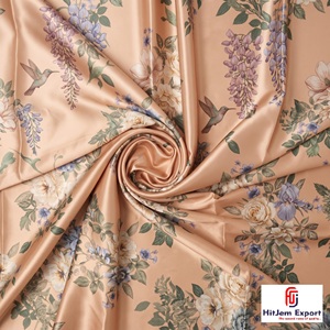 Luxury Japan Satin Textile Custom Printed Fabric Supplier for Bridal Gowns Fashion Apparel Home Decoration Bulk Export - Product Image 5