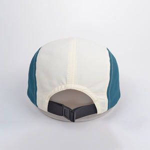 Casquette de camping non structurée à 5 panneaux en nylon recyclé respirant et polyester, avec logo personnalisé, pour la course sur sentier, en coton, avec fermeture snapback - Product Image 5