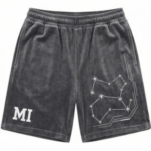 Pantalones Cortos Cargo Unisex de Moda, Terciopelo con Cristales, Estilo Urbano, Cintura Elástica Premium, Transpirables, de Secado Rápido, Marca Maluza Industries - Product Image 1