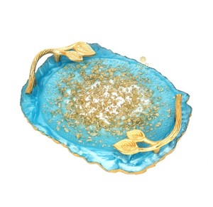 Superior Resin Serving Tray Contemporary Design Perfect for Dining Tables Coffee <b>Stations</b> and Home Decor - Product Image 6