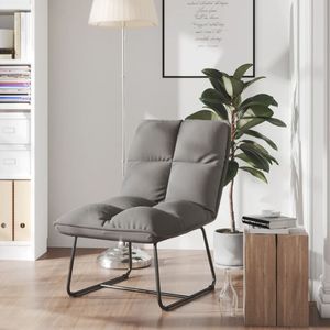 Sillón de terciopelo gris claro con estructura metálica para decoración de sala de estar - Product Image 1