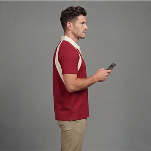 T-shirt Homme en Coton Tricoté Uni 100% Coton, 2 Couleurs, Manches Courtes, Séchage Rapide, Logo Brodé Personnalisé, Haute Qualité, Vente en Gros - Product Image 2