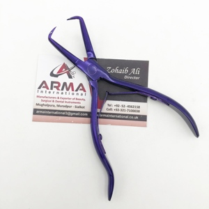 Plasma Blue High Quality Stainless Steel <b>Micro</b> Ring Keratin Bonding Removal Tool Hair <b>Extension</b> Pliers Multi-Functional - Product Image 3