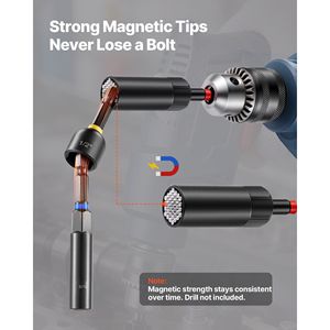 Juego de 80 piezas de destornilladores de impacto magnéticos premium - Tamaños métricos y SAE con adaptadores de vasos, portapuntas y destornillador de tuercas de ala - Product Image 4