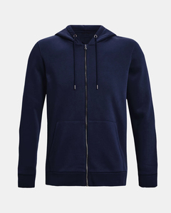 Sudadera con Capucha para Hombre, Cierre de Cremallera, Corte Regular, Color Sólido, 100% Algodón, Felpa Francesa, Informal, Transpirable, Bordada, para Otoño - Product Image 1