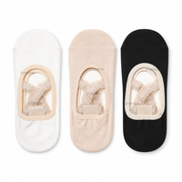 Chaussettes de yoga et de ballet d'intérieur pour femmes, tricotées, coupe basse, antidérapantes, avec logo personnalisé, style Coquette, pour Pilates et jeunes