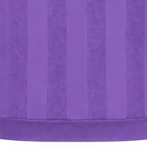 Suéter Polo de Punto para Hombre, Color Violeta Morado, Manga Larga, Diseño de Rayas Verticales Texturizadas, Puños Acanalados, Estilo Casual Premium - Product Image 6