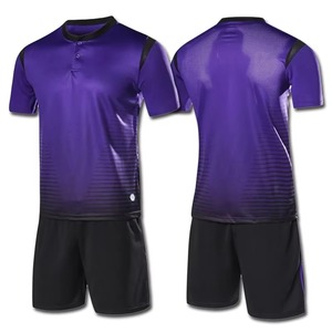 Camiseta de Fútbol para Hombre, Cuello en V, Rayas Rojas y Negras, Manga Corta, Transpirable, Poliéster, Corte Regular para Adultos - Product Image 5