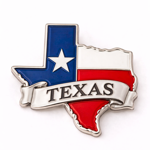 เข็มกลัดโลหะแบบกำหนดเองลายคาวบอยเท็กซัส ของที่ระลึกสำหรับนักท่องเที่ยวในเมืองและชนบท - Product Image 3