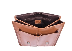 Brown Canvas Laptop <b>Bag</b> Satchel Briefcase Crossbody <b>Computer</b> <b>Bag</b> with Adjustable Strap for Business Office School Travel - Product Image 3