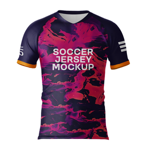 Maillots de football personnalisés pour adultes, design et logo sur mesure, impression personnalisée, maillot de foot à manches courtes, ensemble respirant - Product Image 6