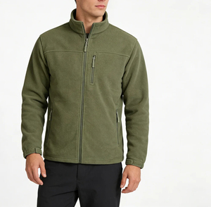 Custom Logo Oversized Sherpa <b>Pullover</b> <b>Jacket</b> Polar Fleece Winter Zip Breathable Casual Warm Streetwear <b>Men's</b> Sherpa <b>Jacket</b> - Product Image 1