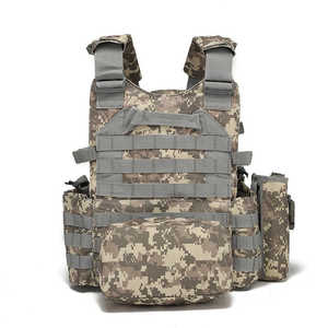Black Quick-Release Outdoor <b>Utility</b> <b>Vest</b> with Modular Webbing – Removable Pouches for Hiking & Field Work - Product Image 3
