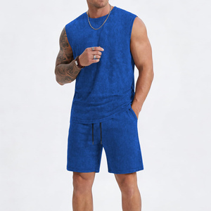 Custom Designed Men's Acid Wash Short <b>Set</b> For Summer To Use Outdoor Activities Wear Men's <b>Sets</b> Custom Logo Acid Wash <b>Sets</b> Men's - Product Image 3