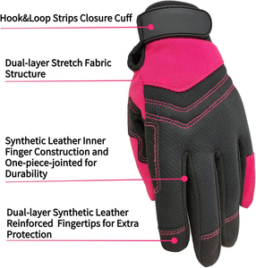 Gants de travail mécaniques en cuir résistants aux chocs, enduits de nitrile, résistants aux coupures, tricotés, pour la sécurité des mécaniciens - Product Image 3