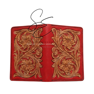2026 Embossed Leather Passport <b>Holder</b> Customised Cowgirl Travel Passport Wallet RFID Blocking Cover with Card Slots - Product Image 4