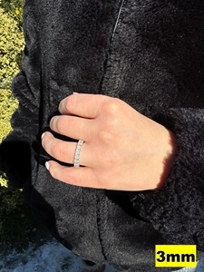 925 Sterling <b>Silver</b> VVS Moissanite Princess Cut Diamond Wedding <b>Ring</b> Full <b>Eternity</b> Band Engagement <b>Ring</b> Fine Jewelry - Product Image 4
