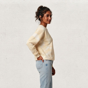 T-shirt ample et délavé pour femme, style vintage, en coton épais, à épaules tombantes - Product Image 6