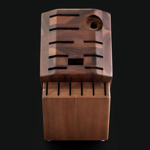 Support de rangement pour couteaux en bois écologique, 7 pièces, porte-couteaux en noyer, organisateur de cuisine, présentoir de comptoir - Product Image 2