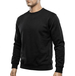 Custom Logo Heavyweight Crewneck Sweatshirt Blank Plain Fleece <b>Pullover</b> Oversized Drop Shoulder <b>Men</b> Streetwear Sweatshirts - Product Image 2