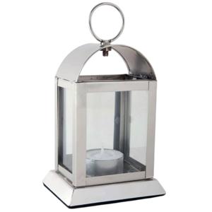 Home Decorative Metal & Glass a Dome-Shaped Top with a Carrying Handle <b>Candle</b> Lantern Matt <b>Red</b> Finished for Home Decoration - Product Image 4