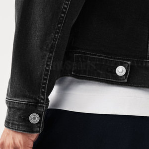 Veste en jean pour homme de haute qualité, respirante, écologique, col montant, 100% coton, fabriquée au Pakistan, best-seller - Product Image 5