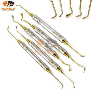 Kit de Elevación de Senos de Alta Calidad, 5 Piezas, con Casete de Acero Inoxidable, Juego de Instrumentos Dentales Chapados en Oro para Cirugía Oral Profesional - Product Image 2