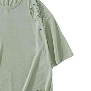 T-shirt unisexe en coton 100% avec logo sur le devant, col en V, coupe classique, durable, de bonne qualité, nouveau design - Product Image 3