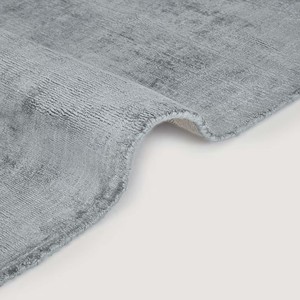 Luxury Ice Blue Solid Area Rug Soft Plush Minimalist Viscose Carpet Contemporary Living Room Bedroom Decorative Floor Rug Home - Product Image 1