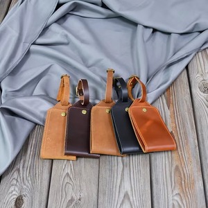 Étiquettes de bagages en cuir pleine fleur professionnelles, étiquettes personnalisées en cuir véritable pour les voyages d'affaires LTG-0351 - Product Image 3