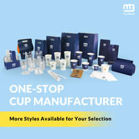 Gobelets en Plastique PP PET Personnalisés Jetables de 700 ml (16 oz) pour Café, Jus et Smoothies, Gobelets Divisés à 2 Compartiments pour Bubble Tea avec Couvercle