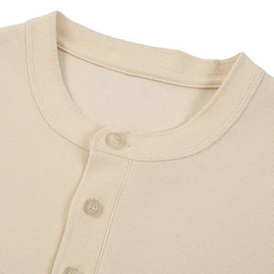 Camiseta Henley Personalizada para Fabricación de Ropa, Camiseta Lisa de 180 g/m², Estilo Urbano, Deportivo, Universitario - Product Image 3