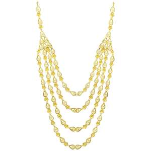 Juego de Collares Largos de Novia al Estilo Dubái en Oro de 14K, 18K y 24K, Diseño Tradicional, Joyería de Moda Turca, Venta al Por Mayor - Product Image 5