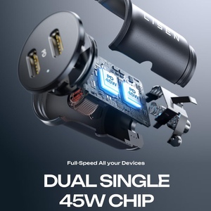 Lisen OEM/ODM sạc nhanh <span class=keywords><strong>USB</strong></span> C sạc xe hơi cổng kép 90W mini Kim Loại xe Power <span class=keywords><strong>Adapter</strong></span> cho iPhone 16 15 14 Pro Max <span class=keywords><strong>iPad</strong></span> - Product Image 4