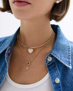 14K 18K <b>Solid</b> <b>Gold</b> Mother of Pearl Heart <b>Pendants</b> Round Cut Lab Grown Diamond Vintage Pave Frame Dainty Modern <b>Pendant</b> or Charms - Product Image 6