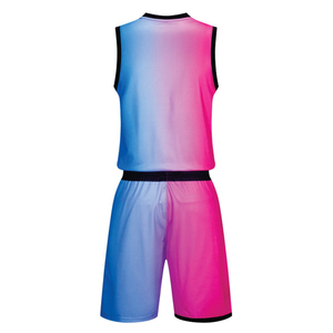 <b>Laker</b> <b>Top</b> Quality Wholesale Price 100% Polyester Material Men's Sublimated Soccer Mesh Basketball Jerseys Sets With Custom Logo - Product Image 2